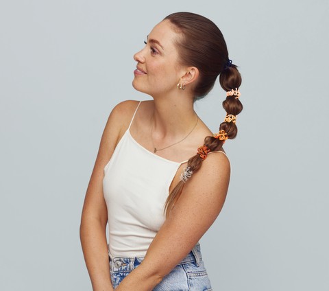 oranje haaraccessoires