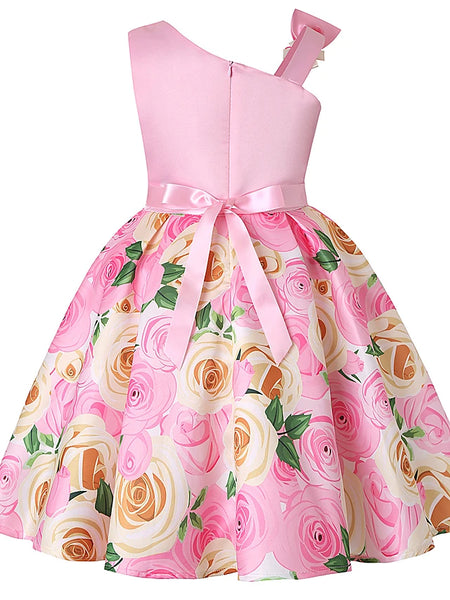 Cute Roses Block Dress Kids & Babies 33.99 Free Shipping