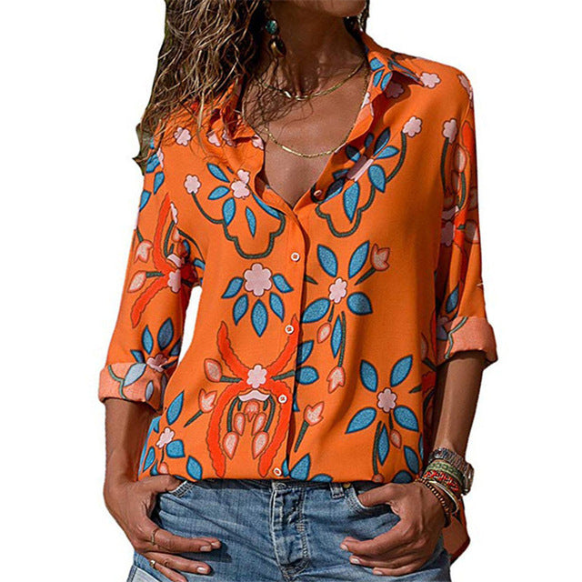 New Fashion Chiffon Long Sleeve Shirt top 19.99 Free Shipping