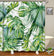 Tropical Plants Bath Curtain Decor