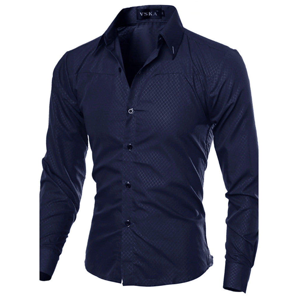Business Slim Classic Collar Shirt mens_top 27.99 Free Shipping