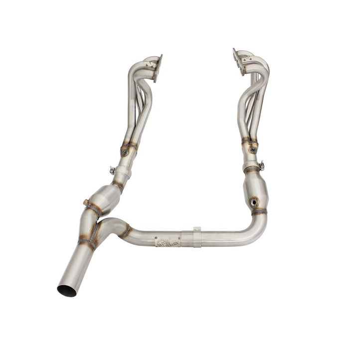 aFe Power Twisted Steel Long Tube Header & Y-Pipe 409 Stainless Steel —  Speed Science