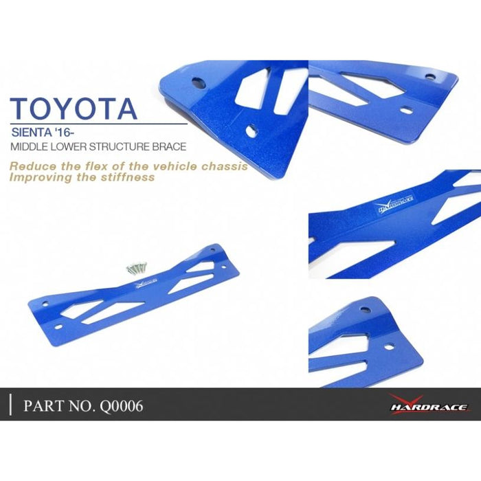 Hard Race Middle Lower Structure Brace Toyota, Sienta, Nhp170 15-Present