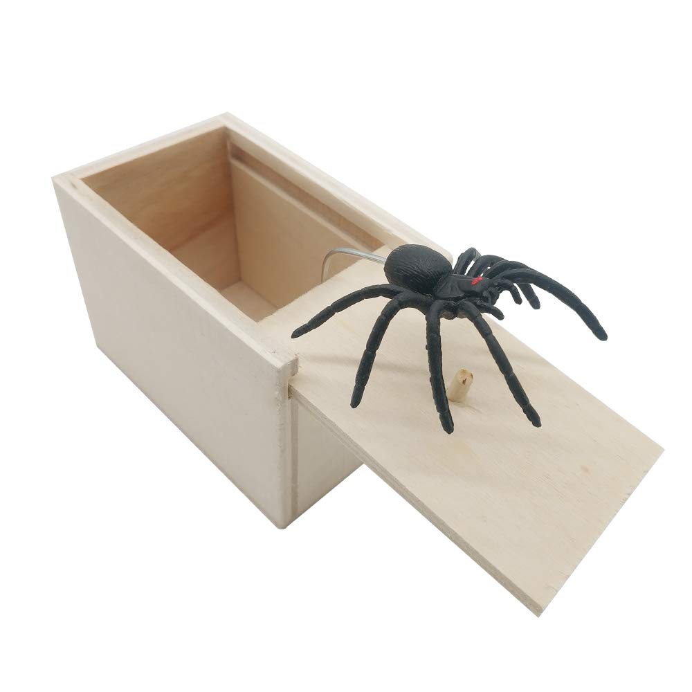 Spider Prank Box Wooden Box Toy Gifts â€