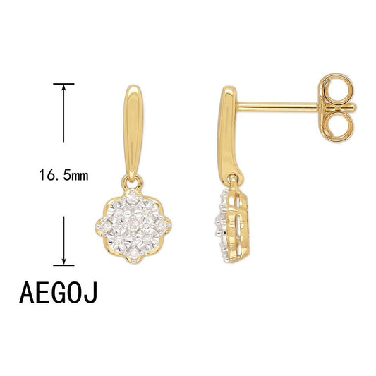 Boucles D’oreilles 14 Kt Roger Roy AEGOJ