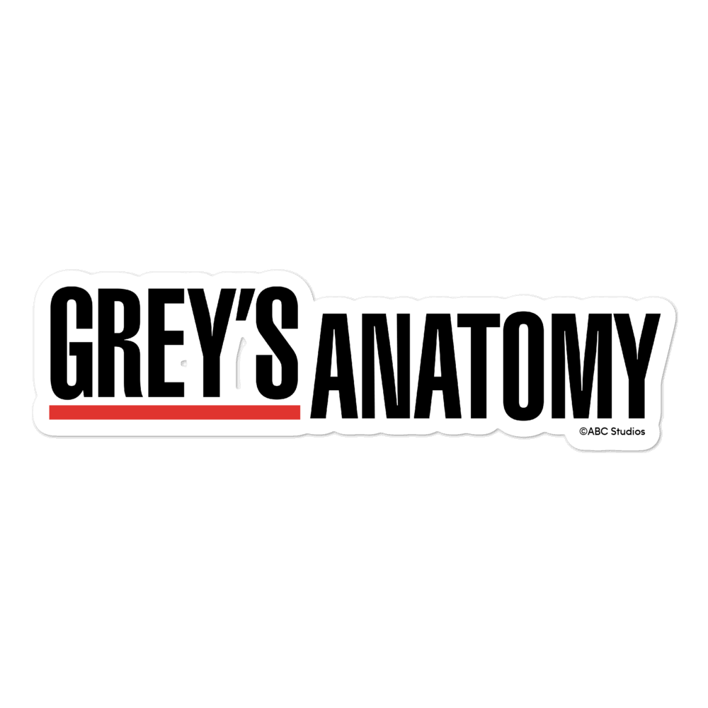 Grey's Anatomy Logo Die Cut Sticker – ABC Shop