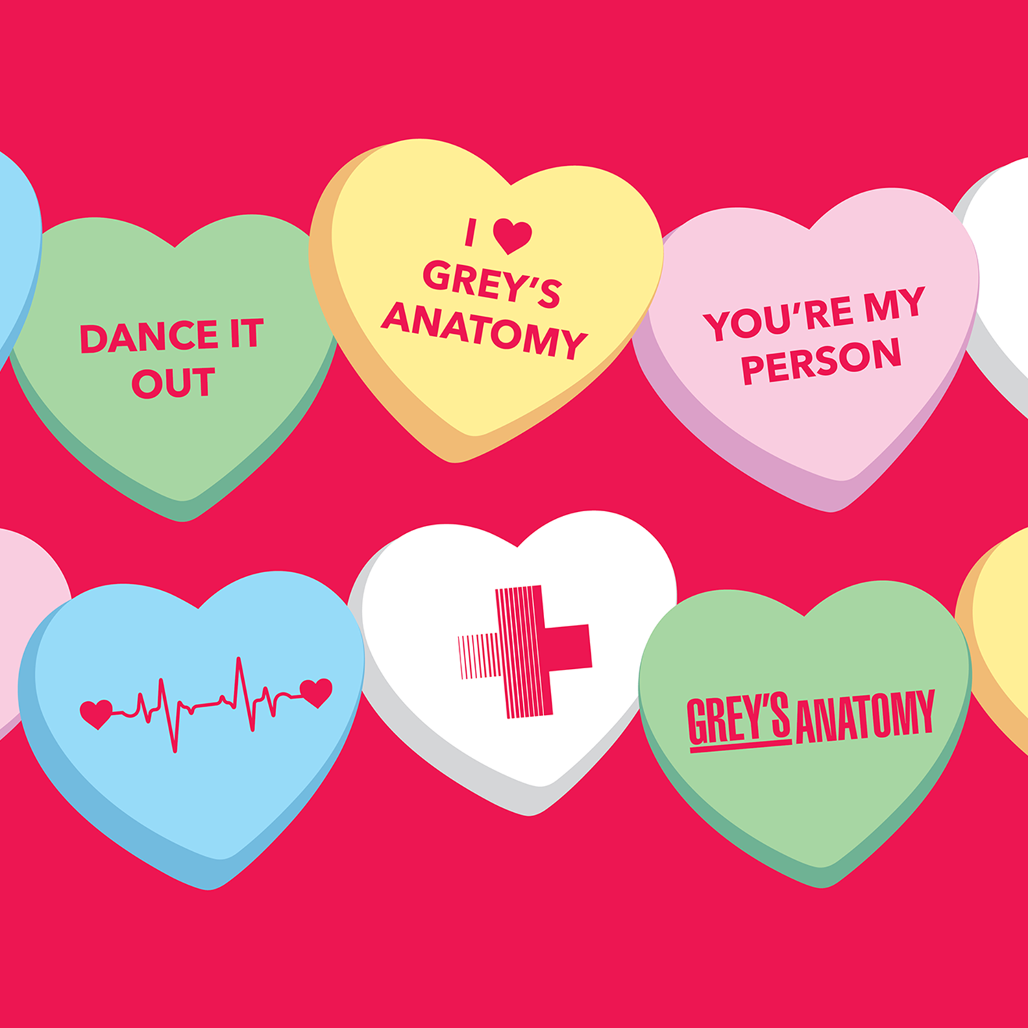 Valentine's Day Card Grey's Anatomy Derek Shepherd Valentine's Day