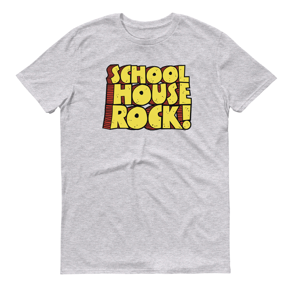 upassende Auto aflevere Schoolhouse Rock! Character Logo Adult Short Sleeve T-Shirt | ABC Shop