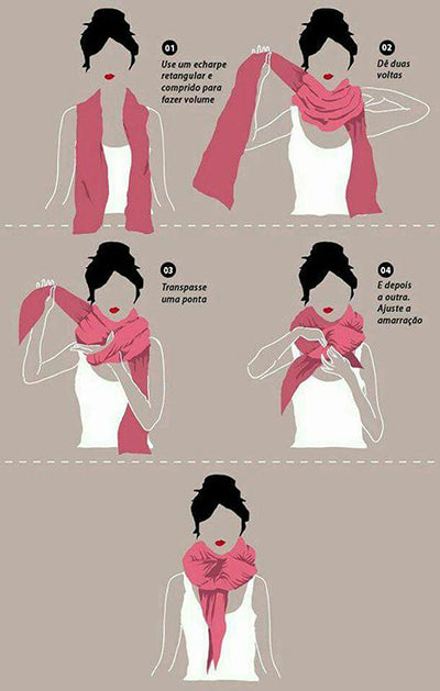 How to tie a scarf