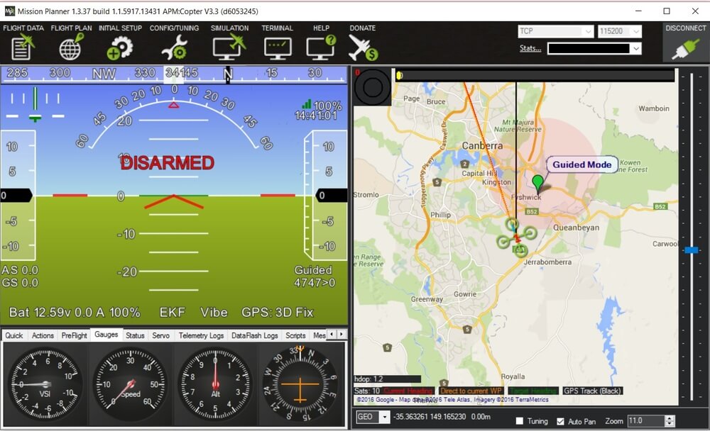 Tarot X6 Heavy Lift Payload Drone Mission Planner Software