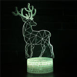 Nice Look Reindeer 3D Night Light