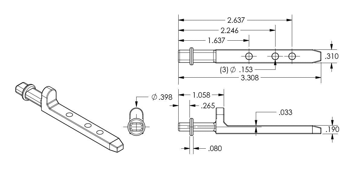 WRS Die Cast Simonton Pivot Bar Window Hardware Direct