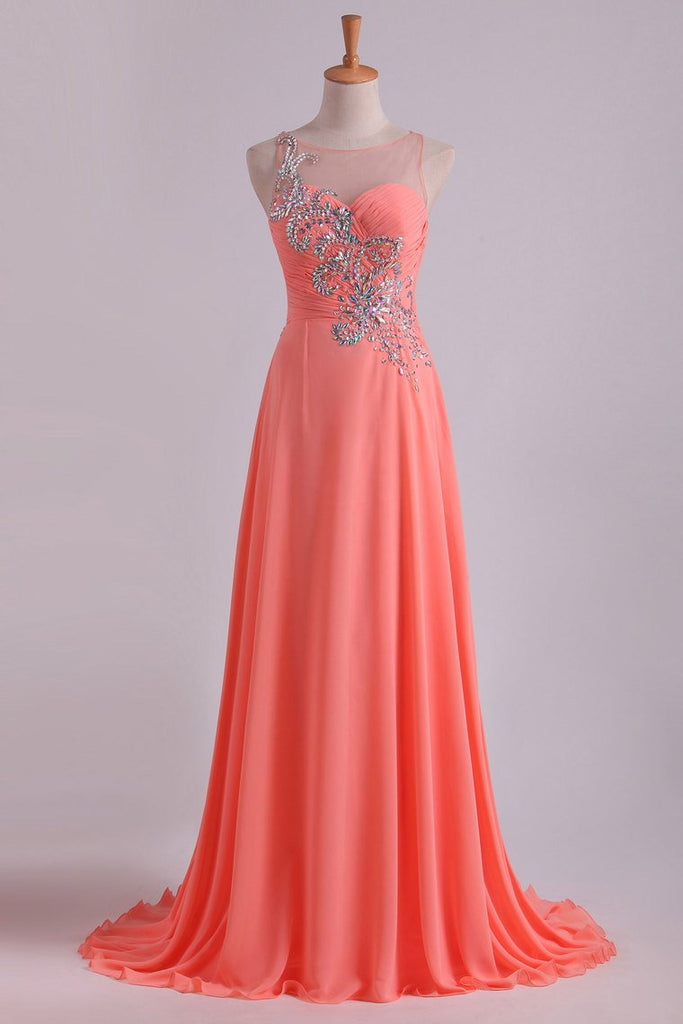 fitted chiffon dress