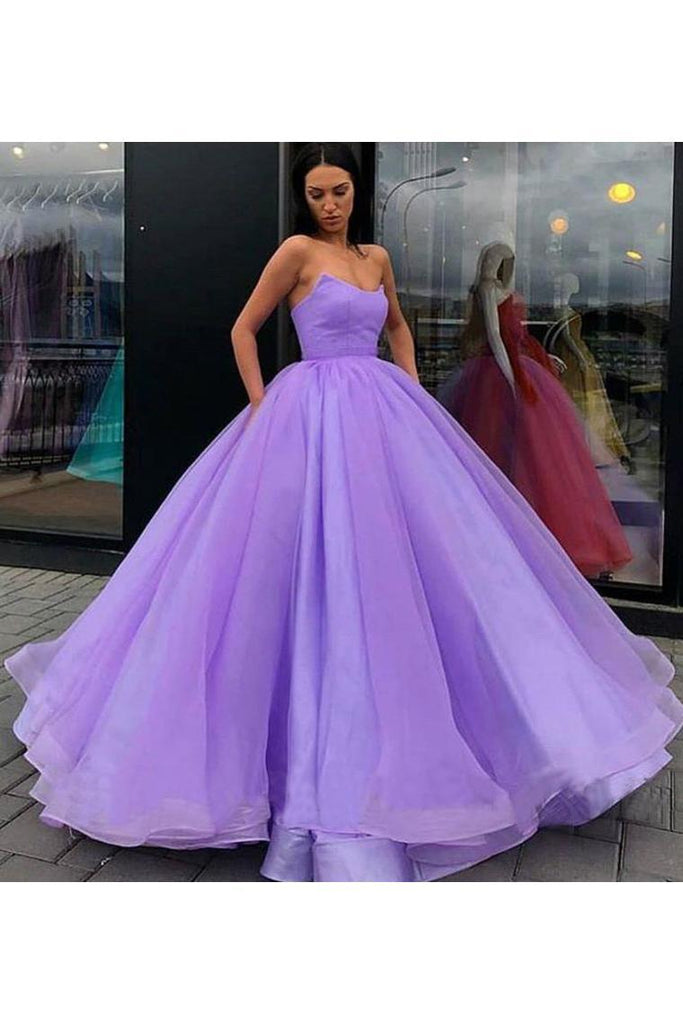 Buy Ball Gown Sweetheart Prom Dress, Princess Floor Length Tulle ...