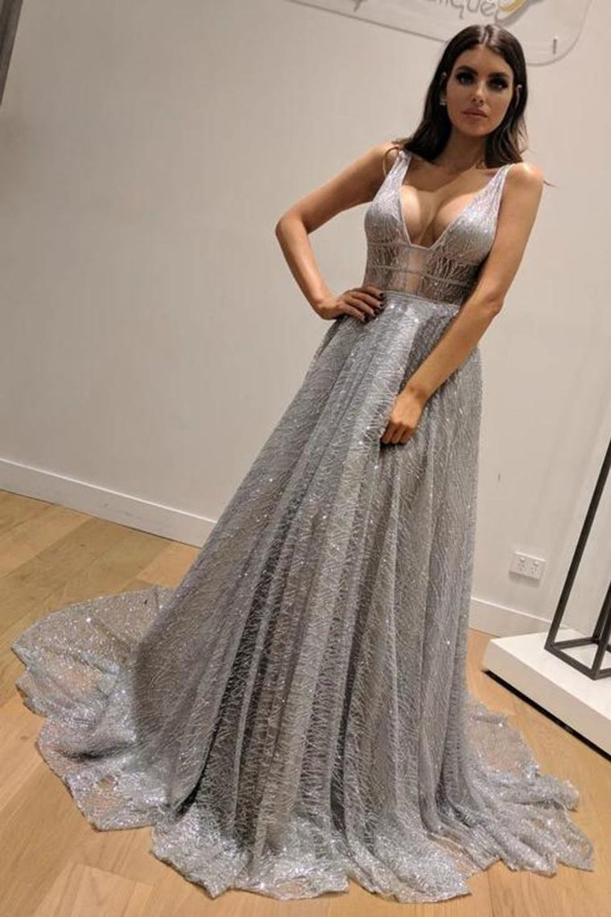 grey engagement dress