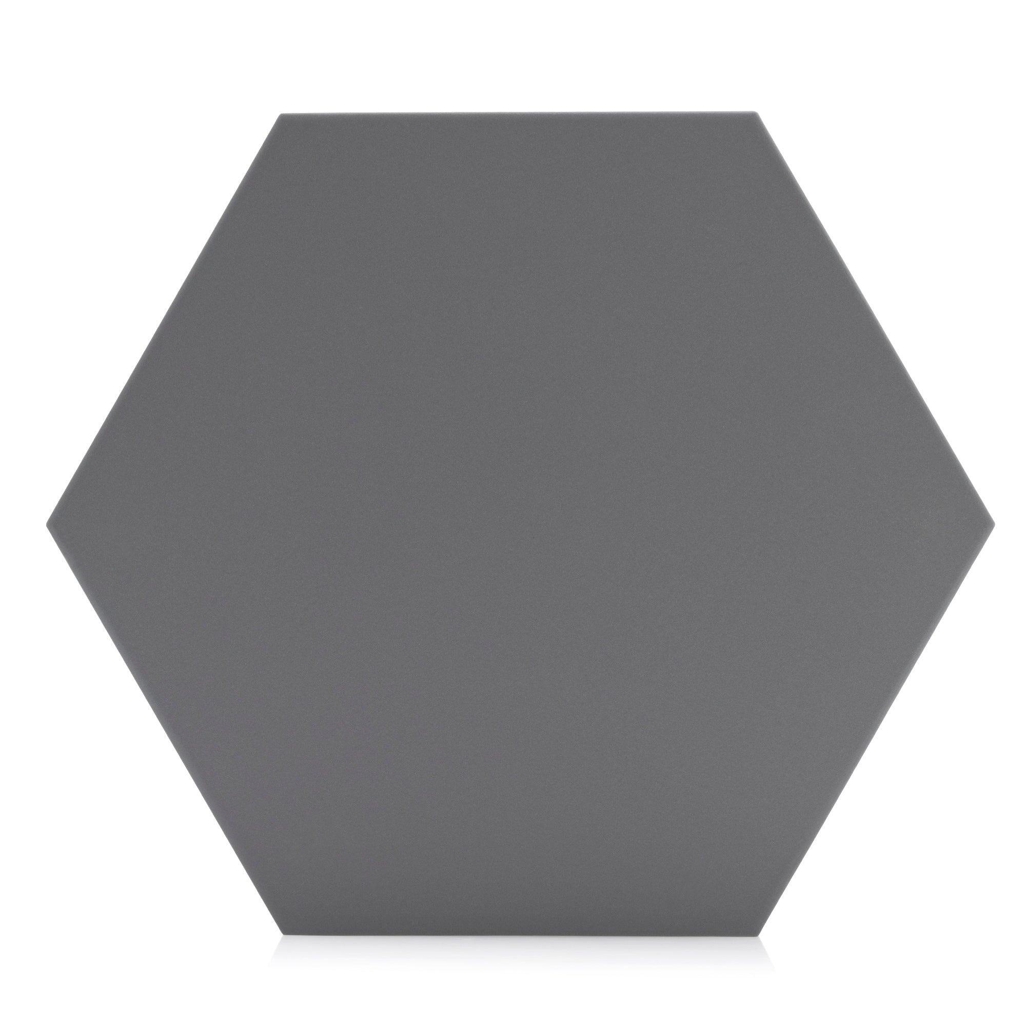 9x10 Hexagon Dark Grey Porcelain Tile Industry Tile 7186