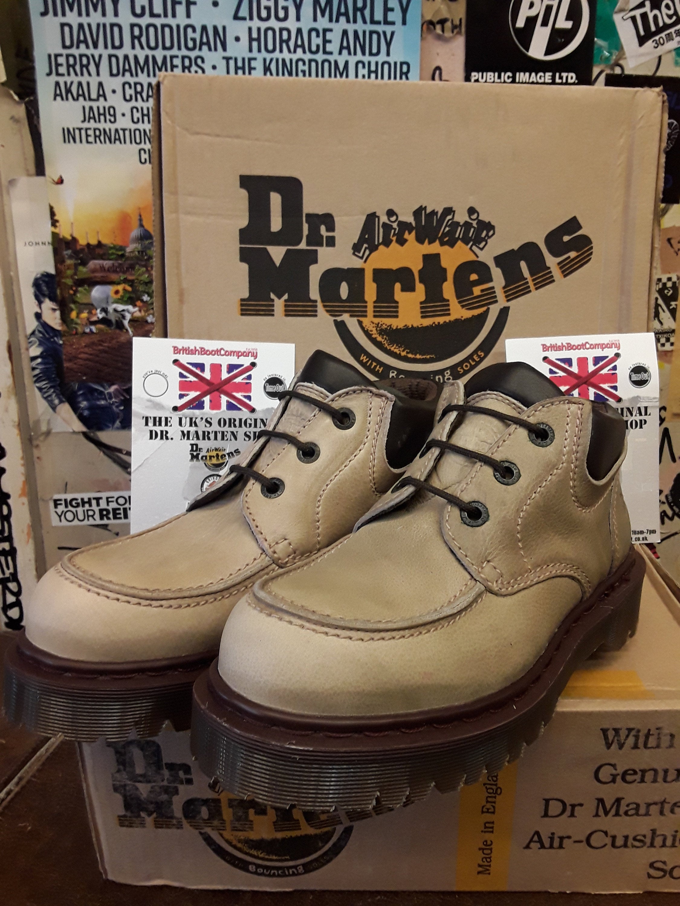 Dr Martens Parchment 3 hole Ankle boot, platform sole, vintage ...