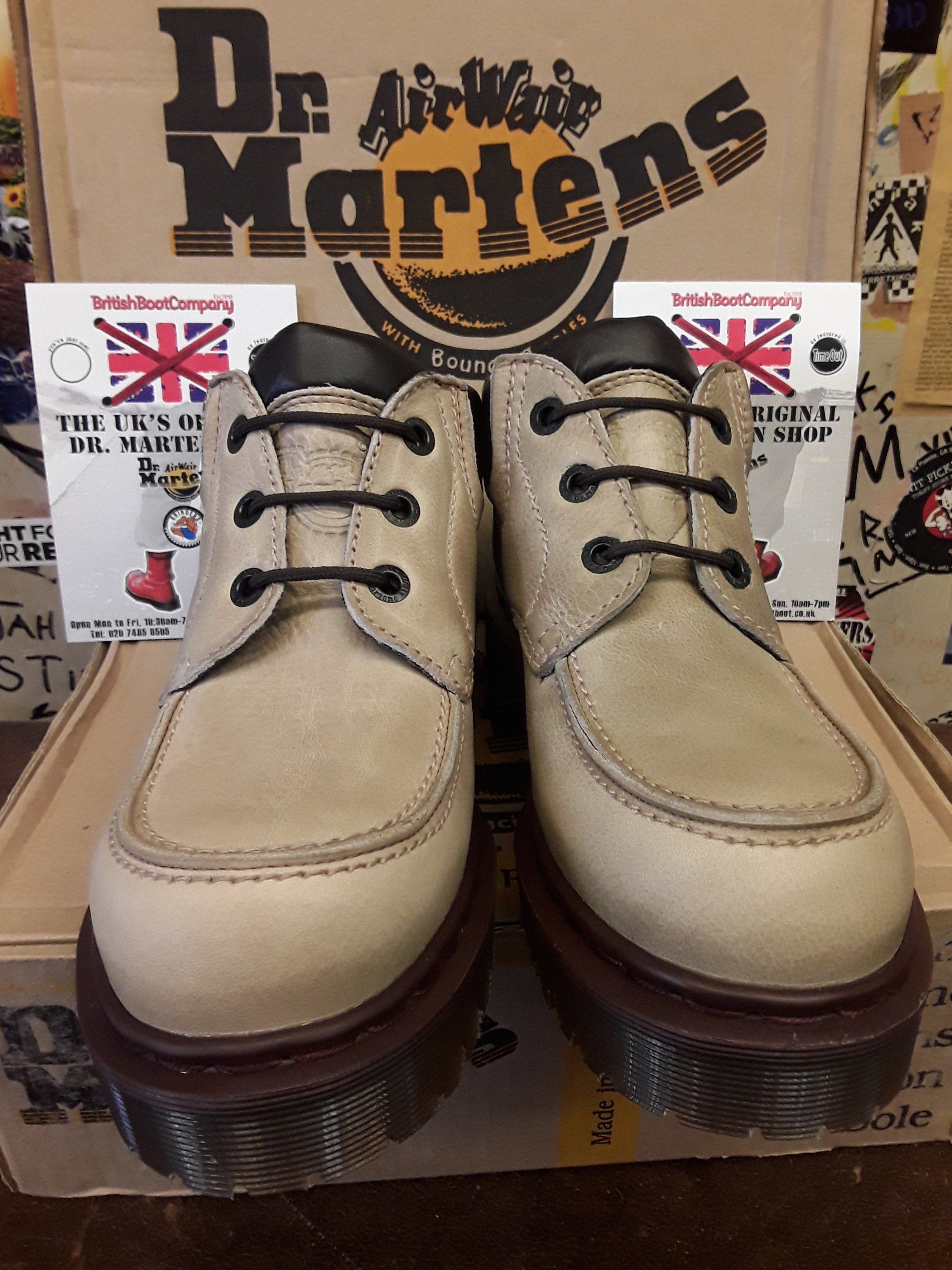 Dr Martens Parchment 3 hole Ankle boot, platform sole, vintage ...