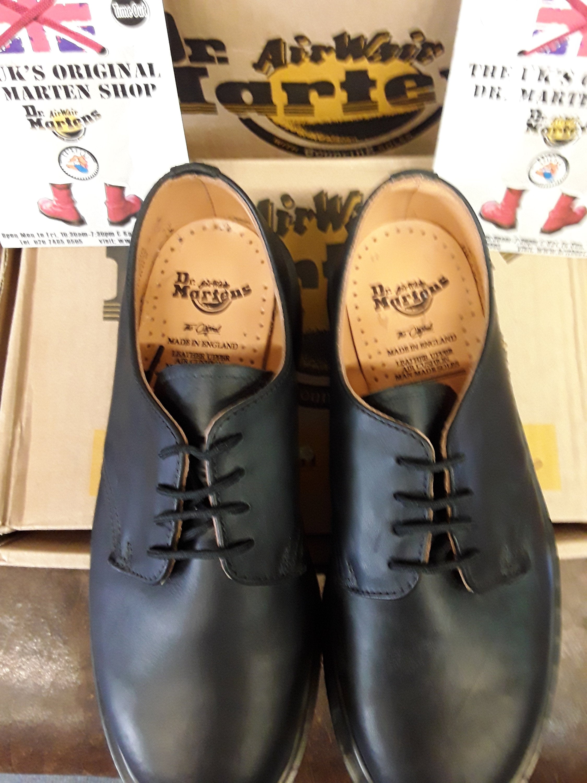 Dr Martens 1561 Made in England Black Greasy Shoe Size 5