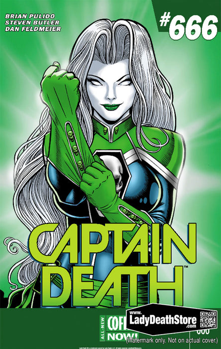 Lady Death: Captain Death Emerald 11x17" Print