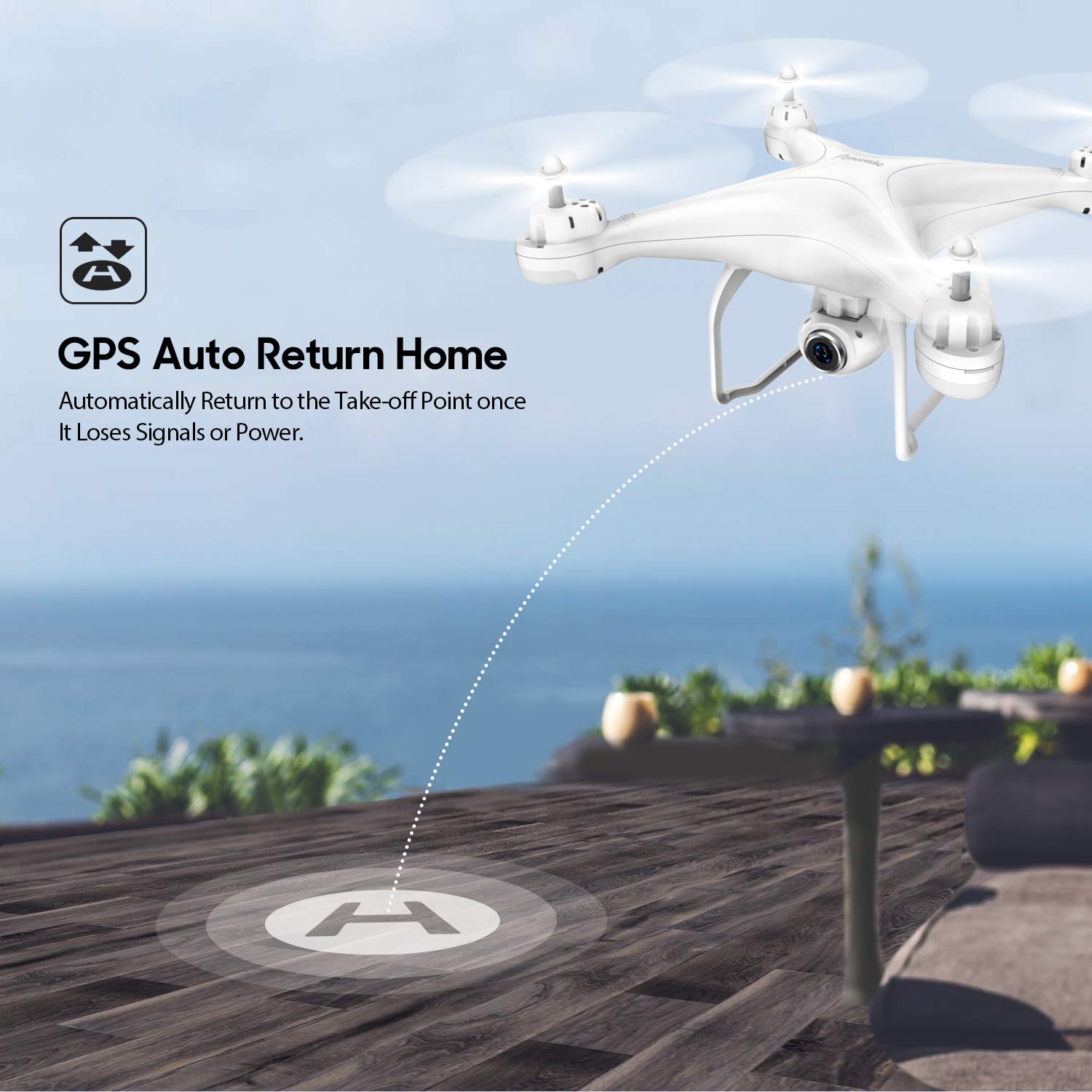 potensic t25 gps fpv rc drone