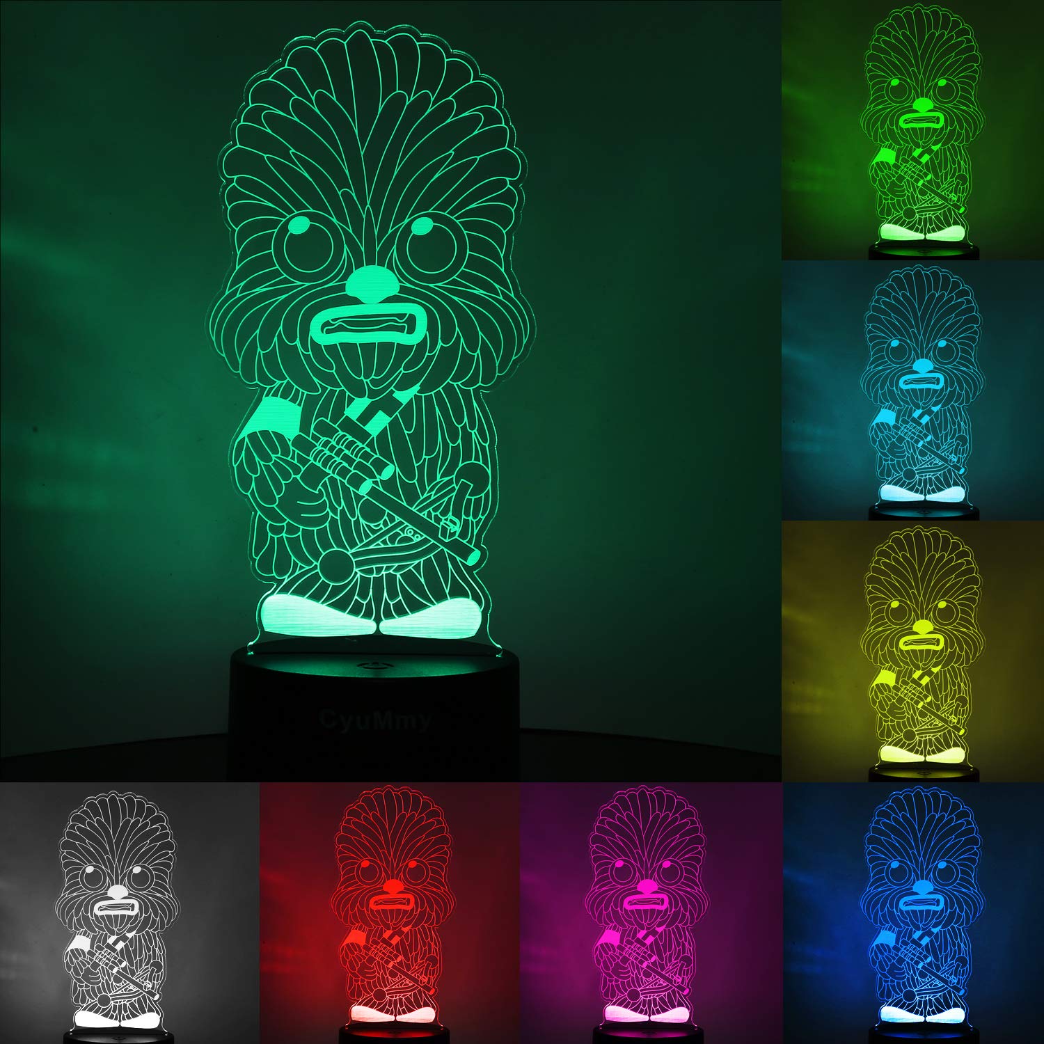 3d illusion star wars night light