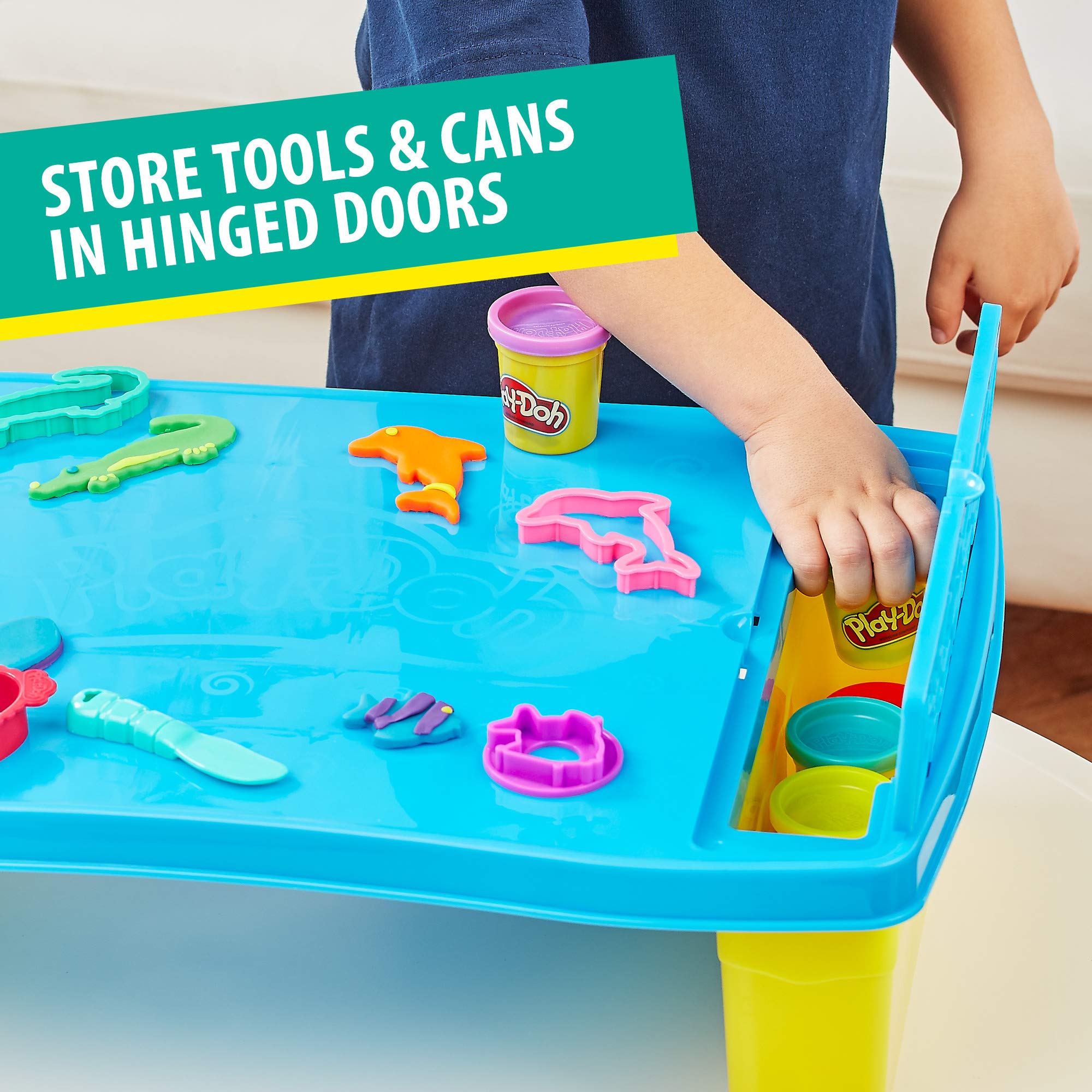 play doh play and store table