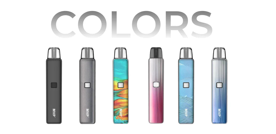 Different colours of Innokin MVP Pod Vape Kit