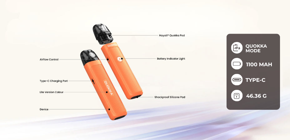 Hayati Quokka Lite Vape Kit features