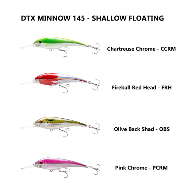 NOMAD DESIGN DTX Minnow 165 Sinking 6.5 Lure – Crook and Crook Fishing,  Electronics, and Marine Supplies