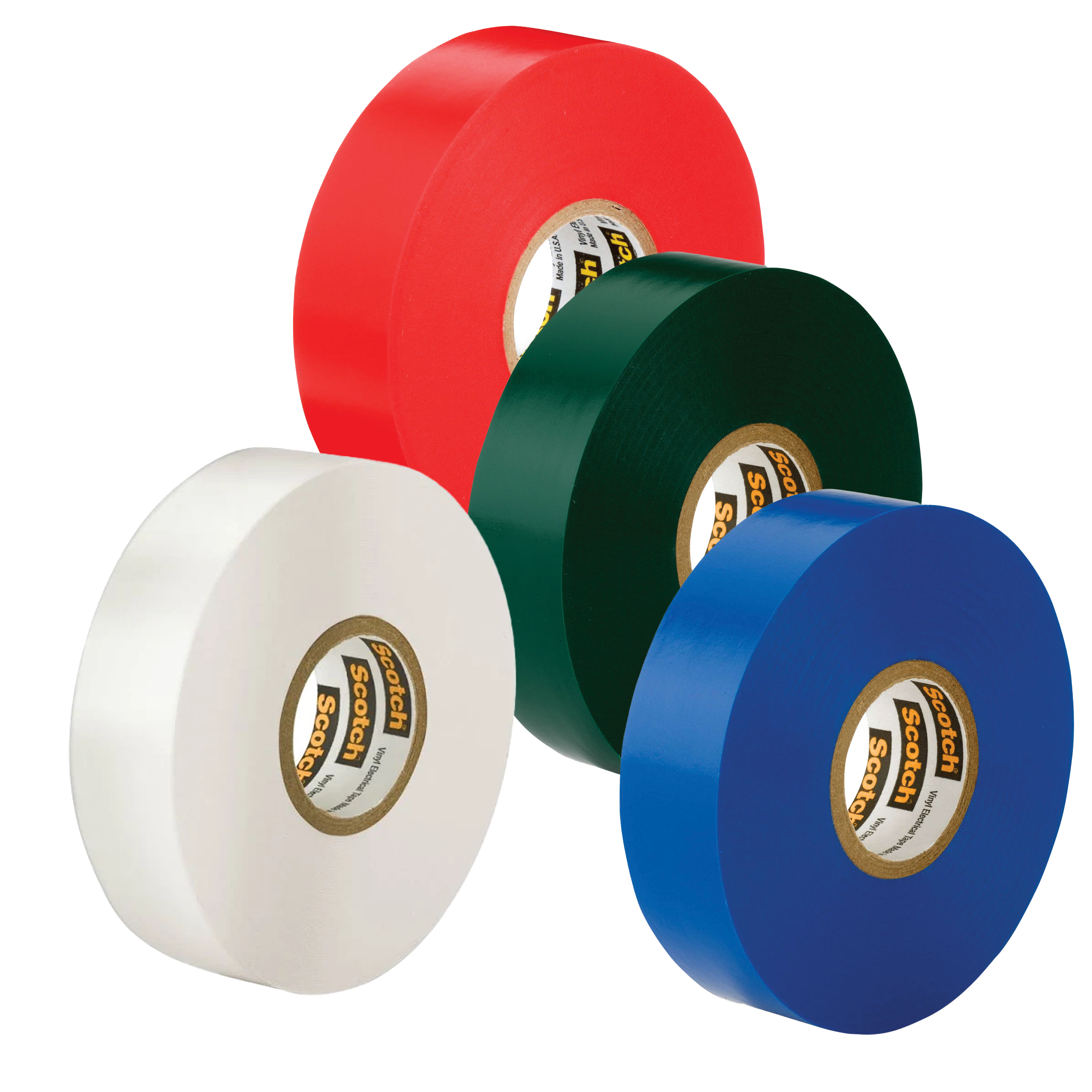 3M Scotch 35 Vinyl Electrical Color Coding Tape, 3" Core, 0.75" X 66 Ft