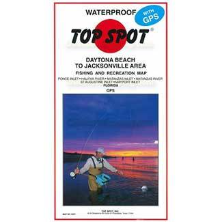 Top Spot Fishing Map East Florida - Port Canaveral & Lake Worth Inlet, N220  