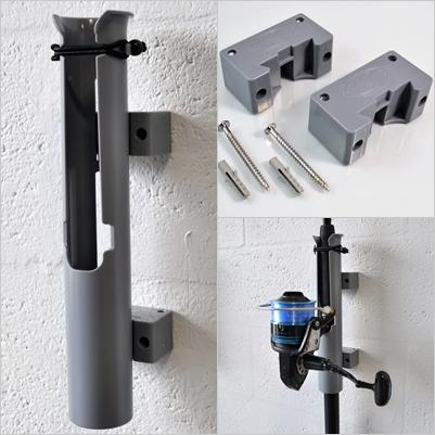 Uni-Mount Fishing Rod Holder Mount by Rod-Runner | Gray (MOUNTS ONLY)