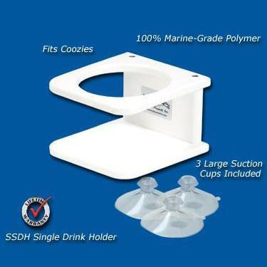 Deep Blue Marine Double Drink and Cell Phone Holder - White (BH