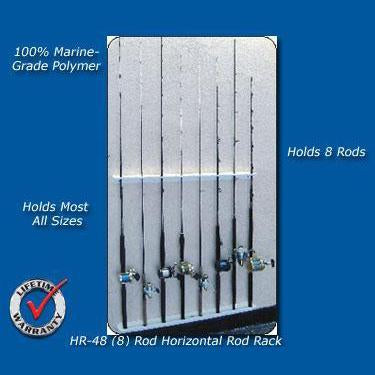 Heavy Duty Fishing Rod Holder - Metallic Blue 8 Stem 