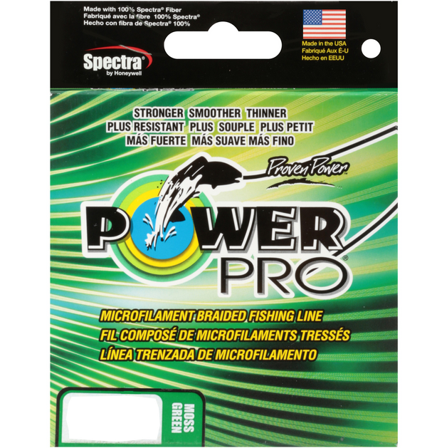 POWER PRO 50-0300 50 LB SPECTRA 300 YD GREEN – Crook and Crook Fishing,  Electronics, and Marine Supplies