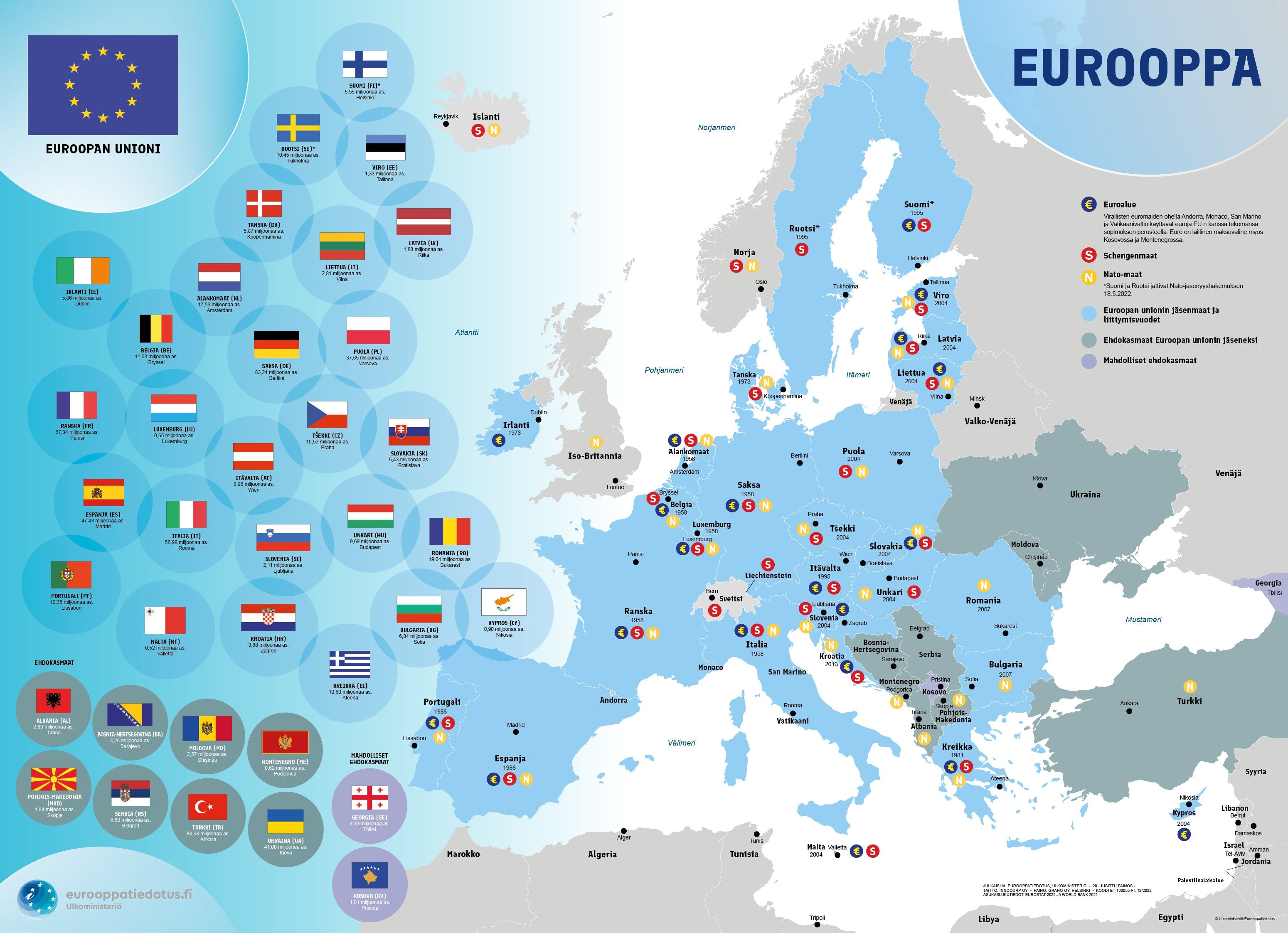 Top 61+ imagen euroopan kartta