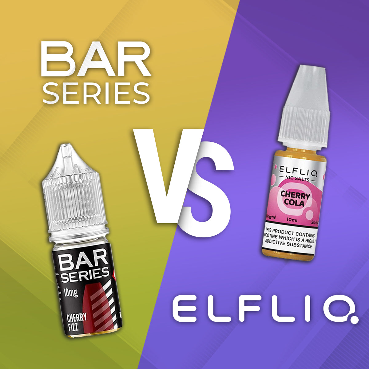 Bar Series Vs Elf Bar Elfliq E-Liquid Comparison Review