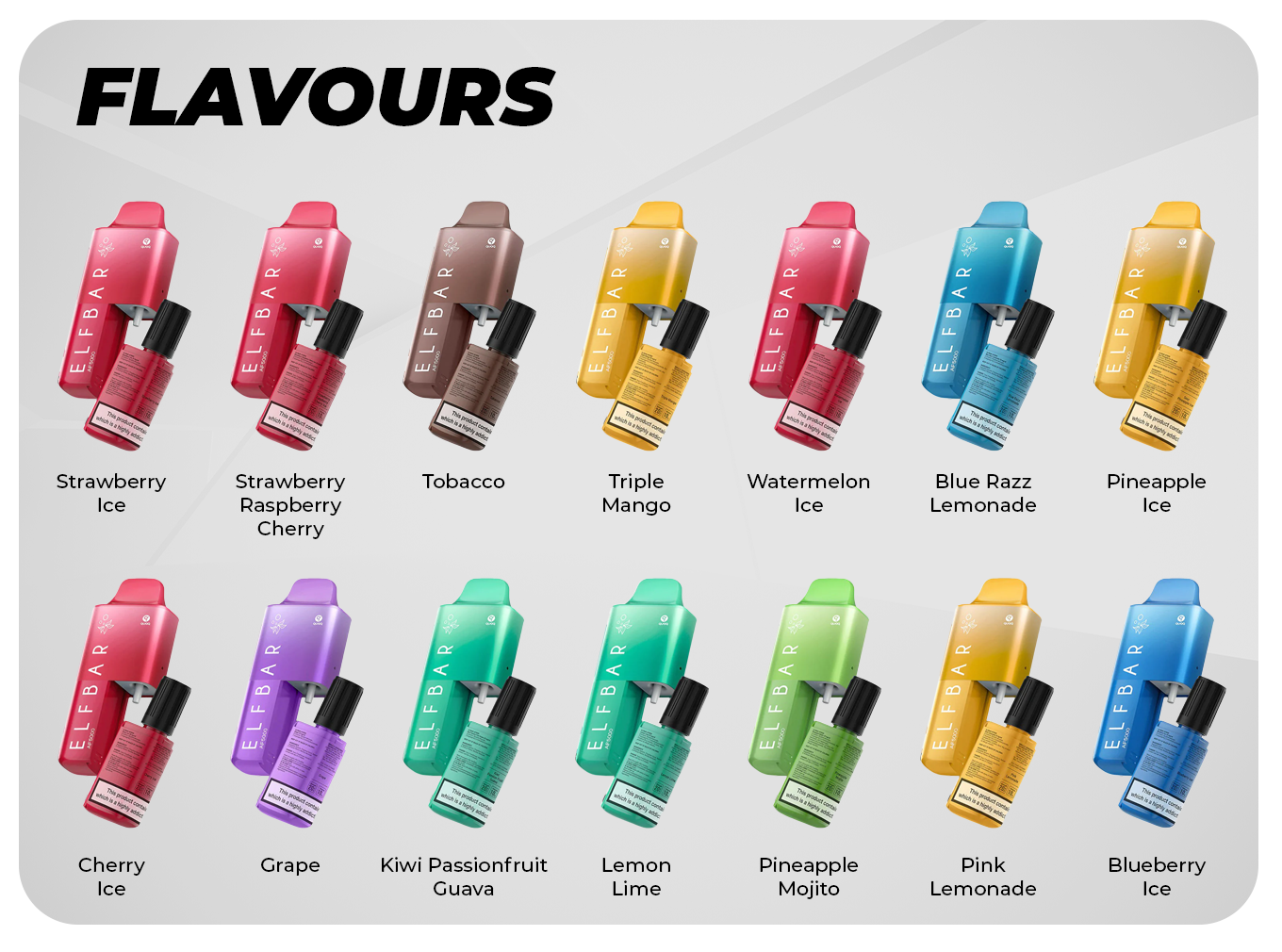 Elf Bar AF5000 Flavours