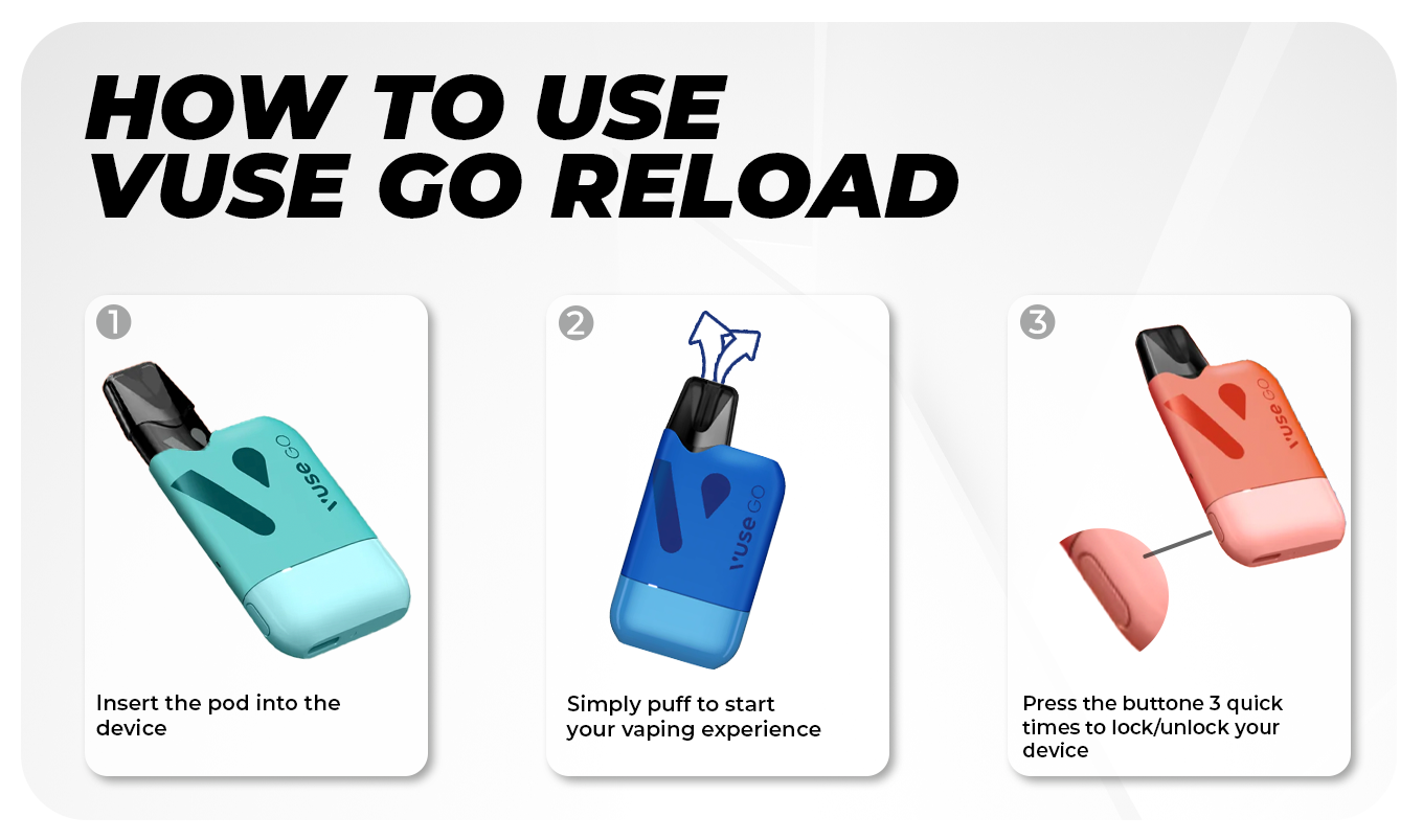 Vuse Reload 1000 Vape Instructions for use
