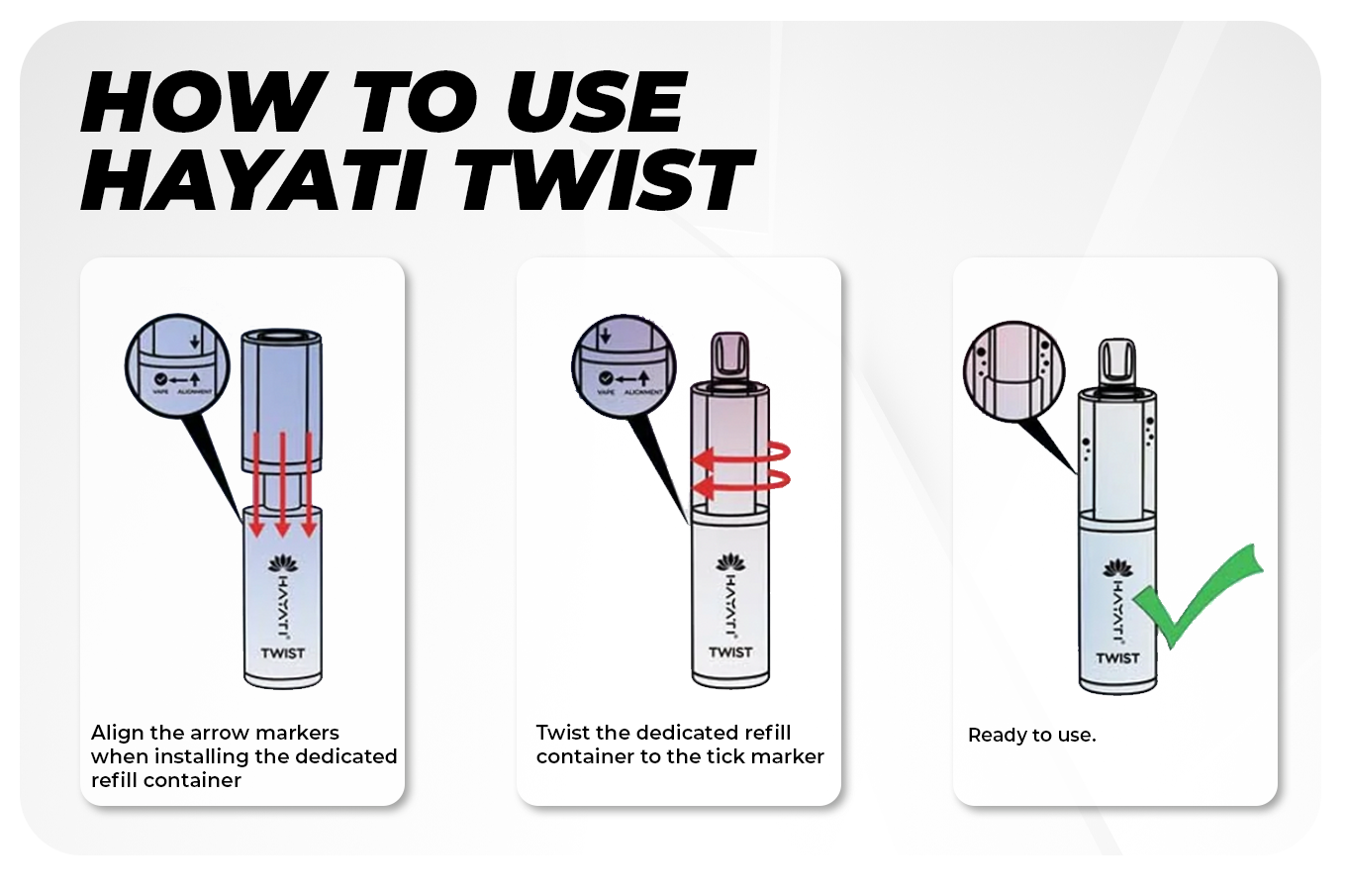 Hayati 5000 Instructions for use