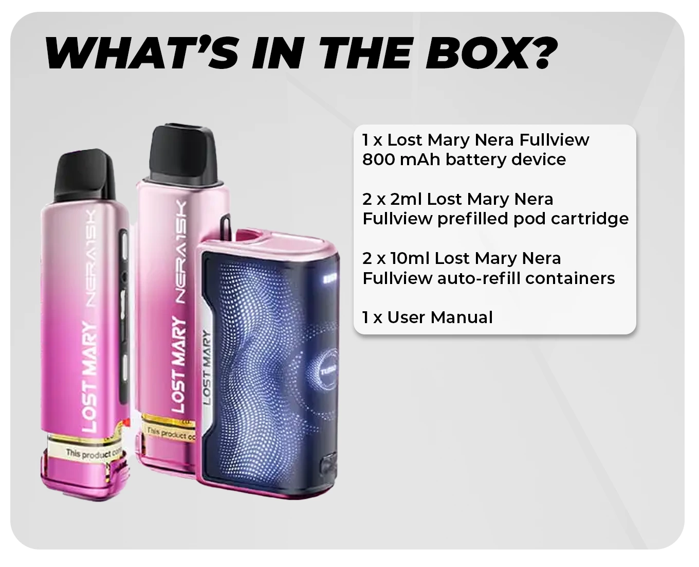 Whats included in the Package