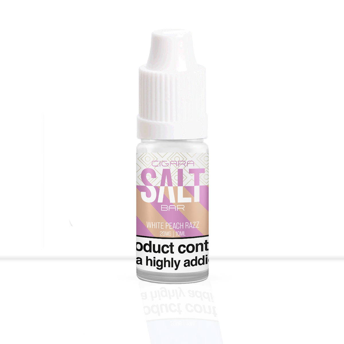 White Peach Razz Nic Salt E-Liquid Cigara Salt Bar