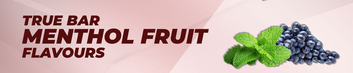 True Bar Flavours: Menthol Fruits