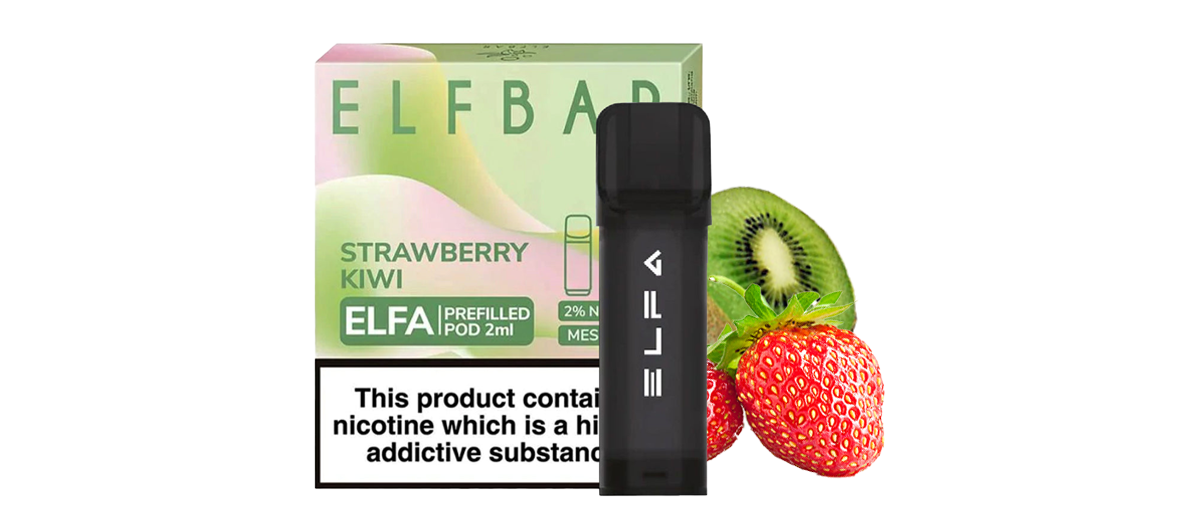 ELFA Prefilled Pod - Strawberry Kiwi 2ml – The Vape Life