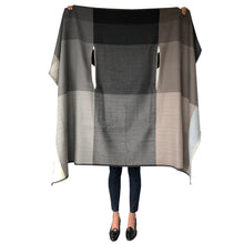 Load image into Gallery viewer, Shop classic wool Cape for women online in neutral colours Daria Nubra by JULAHAS