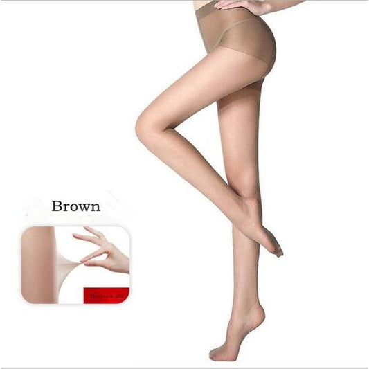 Fashion Sexy Women Casual Transparent Silk Stocking Warm Long Socks elastic Slim Thin Female Knee - My Web Store Shopping