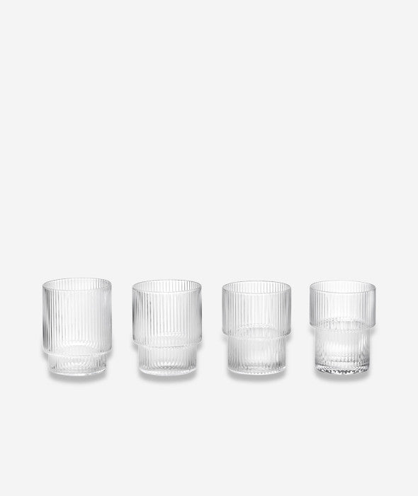 Ripple Drinking Glasses (Set of 4) - 6.5 oz