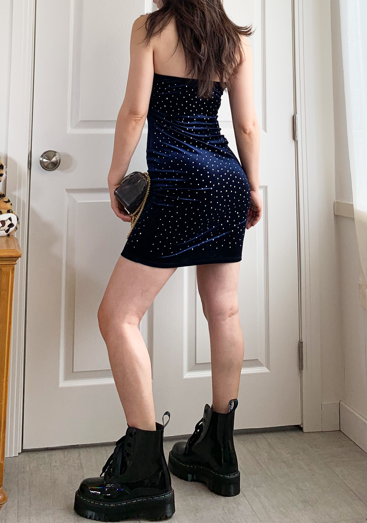 starry blue dress