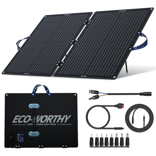 ECO-WORTHY Solar Panel 25W 12V Monocrystalline Waterproof Panel for  Charging 12V Battery of RV Boat Trailer ATV Car or Powering 12V Light,  Charing 12V